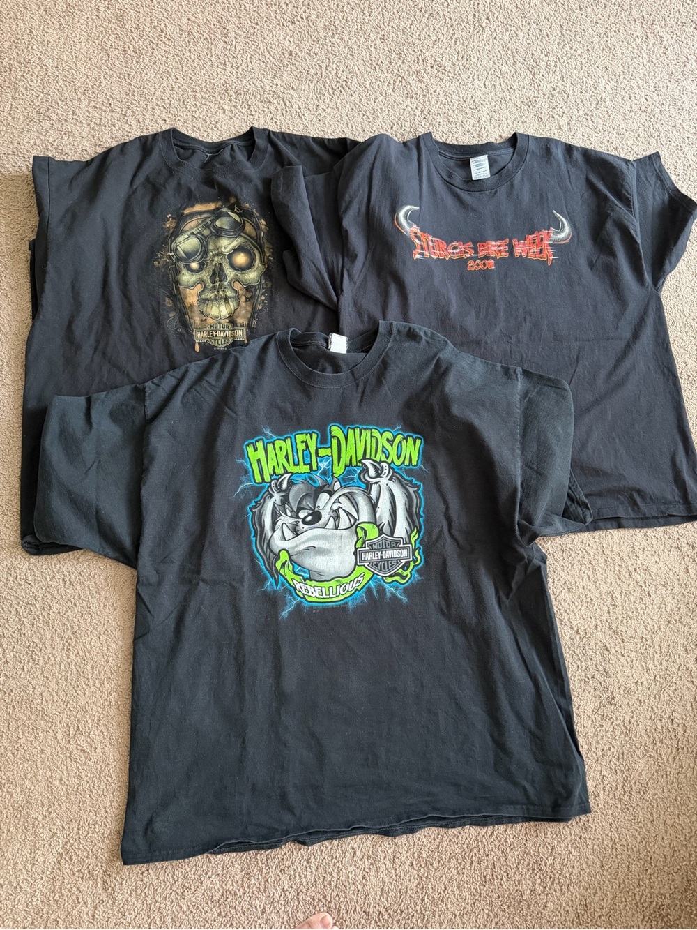 2 Harley Davidson & Sturgis Bike 2XL to 4XL Bundle